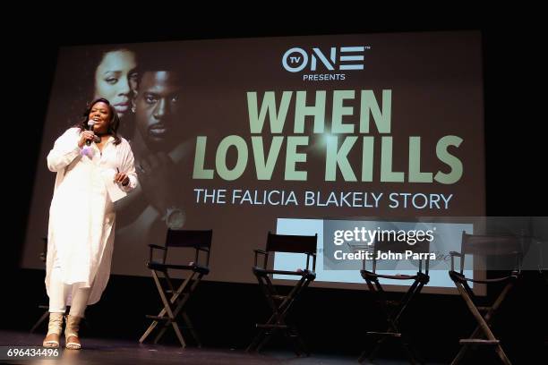 When Love Kills The Falicia Blakely Story Trailer One World Premiere Of When Love Kills The Falicia Blakely Story Stock
