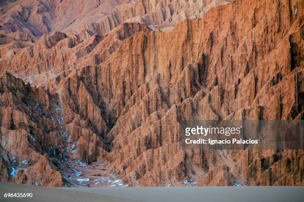 death valley (valle de la muerte) at sunset, atacama desert - região de antofagasta imagens e fotografias de stock