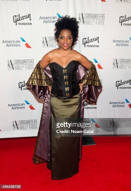 Rhonda Ross Kendrick attends the 48th Annual Songwriters Hall Of Fame Induction and Awards Gala at New York Marriott Marquis Hotel on June 15, 2017...