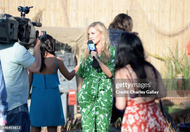 Actor Jessica Lowe is interviewed at the "Wrecked" Press Influencer Event on June 15, 2017 in Marina del Rey, California. 27092_001