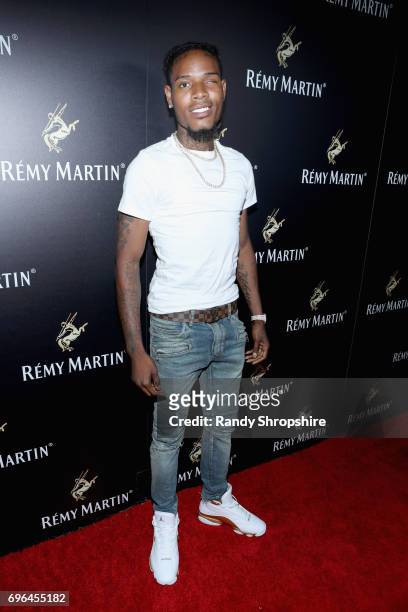 Rapper Fetty Wap attends Remy Martin's special evening with Jeremy Renner and Fetty Wap celebrating The Exceptional at Eric Buterbaugh Floral on June...