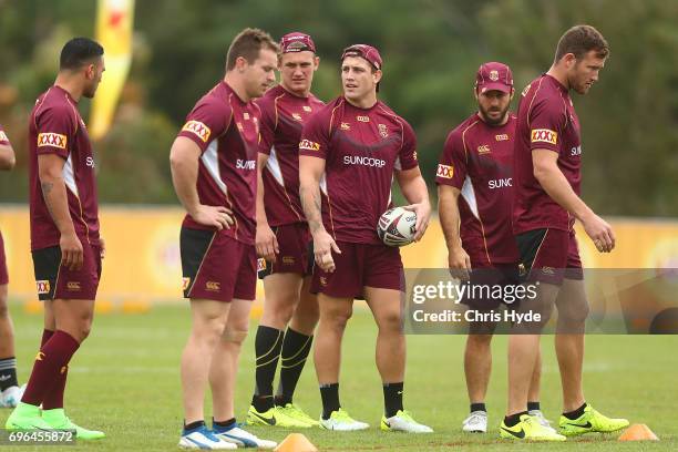 Queensland Maroons State of Origin training session at Intercontinental Sanctuary Cove Resort on June 16, 2017 in Brisbane, Australia.