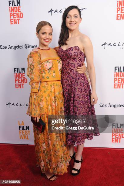 Mena Suvari and Lena Hall arrive at the 2017 Los Angeles Film Festival - Premiere Of "Becks" at Arclight Cinemas Culver City on June 15, 2017 in...