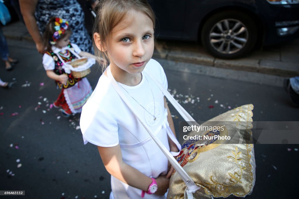 Corpus Christi procession in Krakow