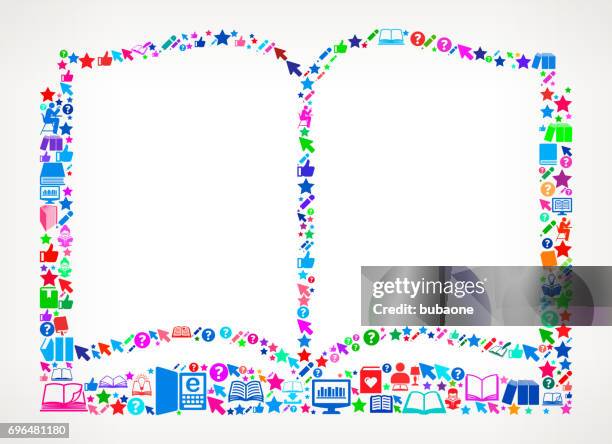 book reading books and education vector icon background - book launch background stock illustrations