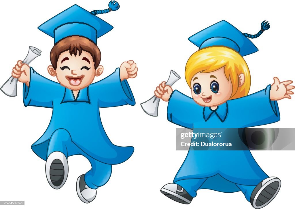 Graduación De Niño Y Niña De Dibujos Animados Ilustración de stock - Getty Images Graduación De Niño Y Niña De Dibujos Animados Ilustración de stock - Getty Images