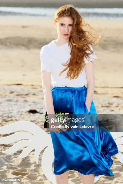 Actress Agathe Bonitzer attends "Le chemin" film photocall during the 2nd day of 31st Cabourg Film Festival on June 15, 2017 in Cabourg, France.