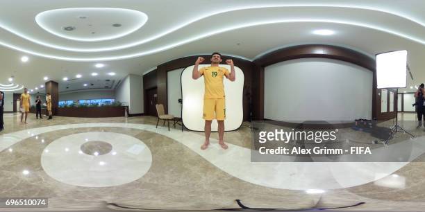 Ryan McGowan poses for a picture during the Australia team portrait session on June 15, 2017 in Sochi, Russia.