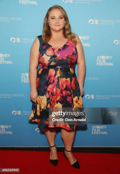 Danielle Macdonald arrives ahead of the Patti Cake$ Australian Premiere during the Sydney Film Festival at State Theatre on June 16, 2017 in Sydney,...