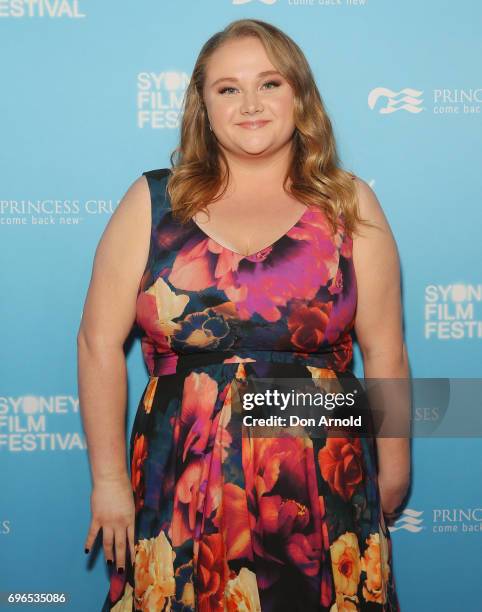 Danielle Macdonald arrives ahead of the Patti Cake$ Australian Premiere during the Sydney Film Festival at State Theatre on June 16, 2017 in Sydney,...