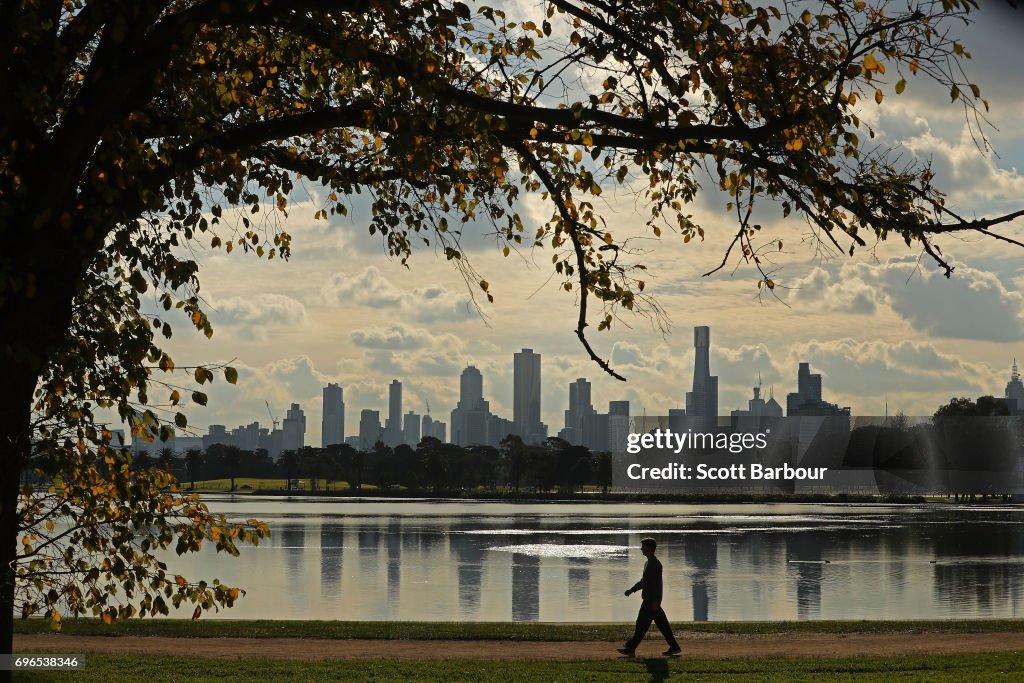 General Views Of High Rise Tower Blocks In Melbourne