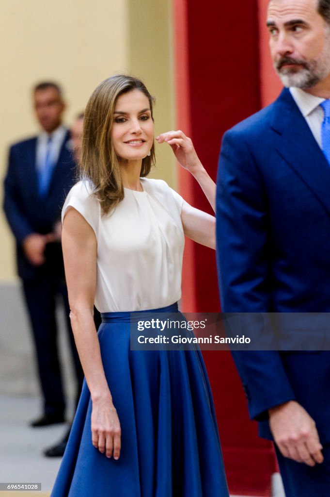 Spanish Royals Meet The Members of 'Princesa De Asturias' Foundation