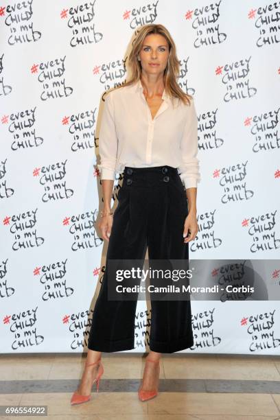 Martina Colombari attends the 'Every Child Is My Child' Presentation In Rome on June 16, 2017 in Rome, Italy.