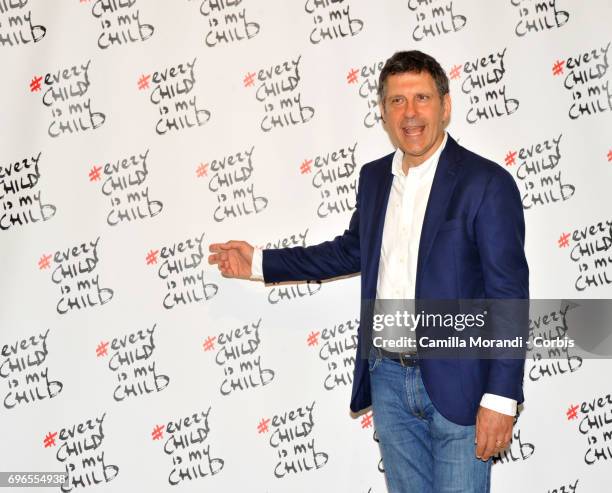 Fabrizio Frizzi attends the 'Every Child Is My Child' Presentation In Rome on June 16, 2017 in Rome, Italy.