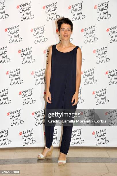 Diane Fleri attends the 'Every Child Is My Child' Presentation In Rome on June 16, 2017 in Rome, Italy.