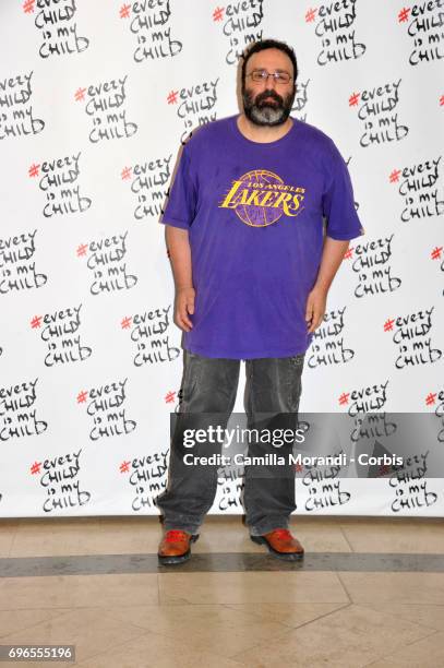 Massimiliano Bruno attends the 'Every Child Is My Child' Presentation In Rome on June 16, 2017 in Rome, Italy.