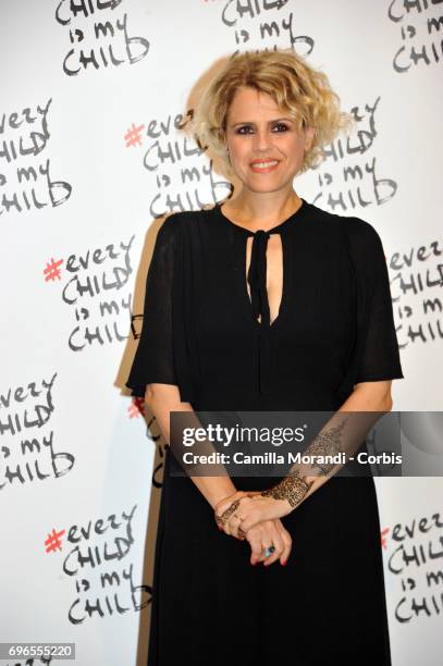 Tiziana Tosca attends the 'Every Child Is My Child' Presentation In Rome on June 16, 2017 in Rome, Italy.