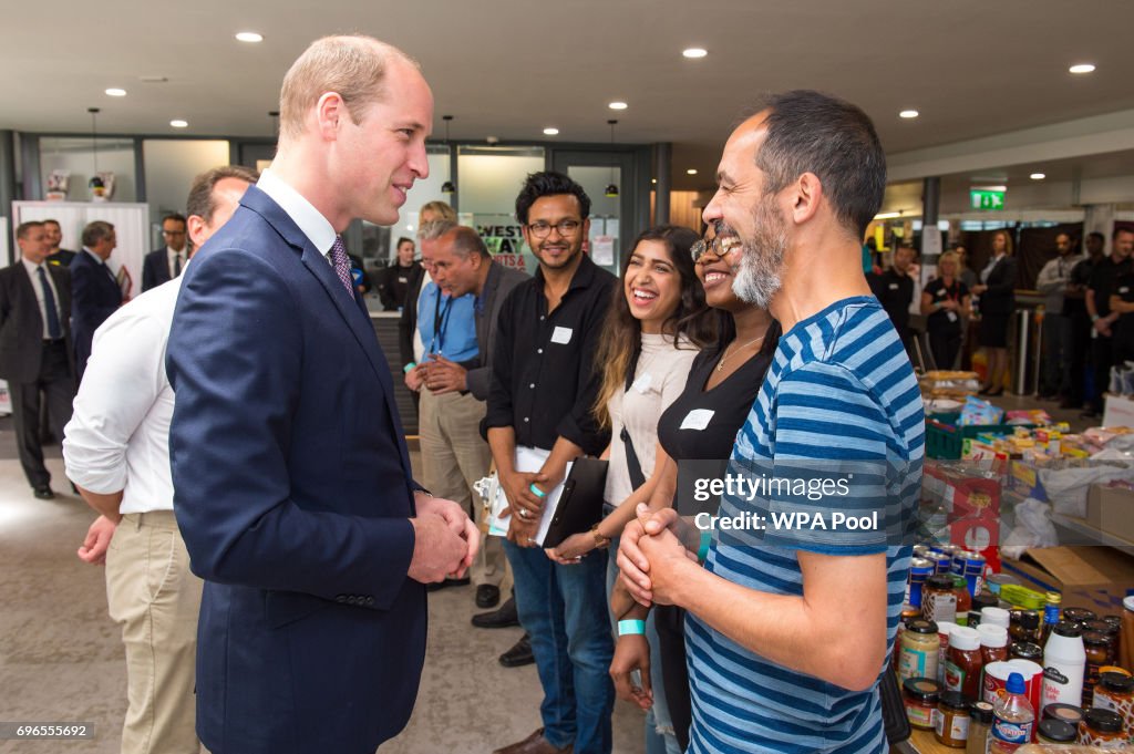 The Queen Visits Scene Of Grenfell Tower Fire