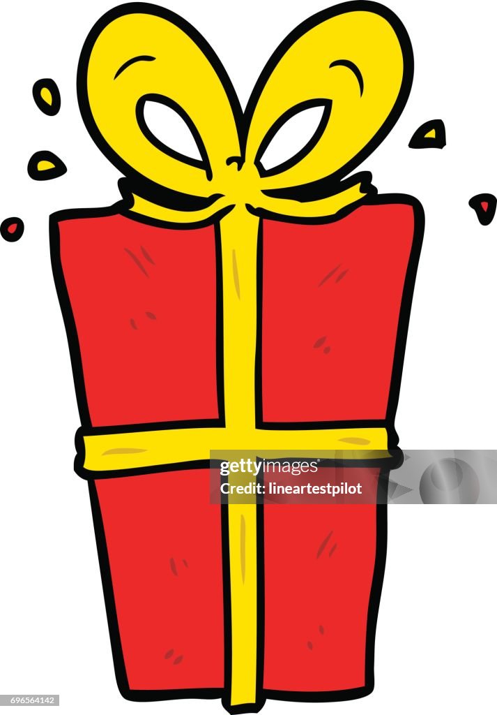 Cartoon Wrapped Gift High-Res Vector Graphic - Getty Images