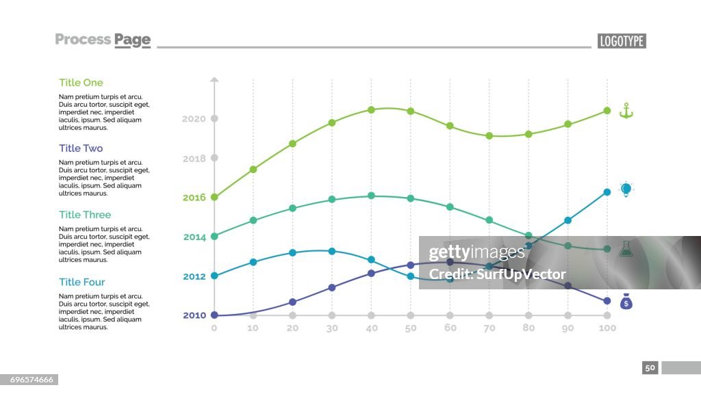 Four Point Graph Example Four Point Charts Slide Template High-Res Vector Graphic - Getty Images