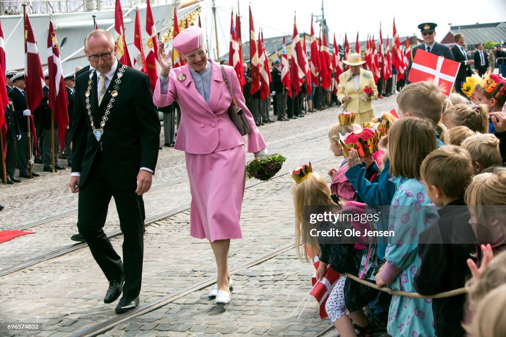 Queen Margrethe Visits Hobro Onboard The Royal Ship Dannebrog - Day 3