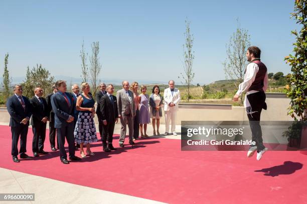 Baronne Benjamin de Rothschild , Ariane de Rothschild , President of the Basque regional government Inigo Urkullu , King Juan Carlos , Princess Elena...