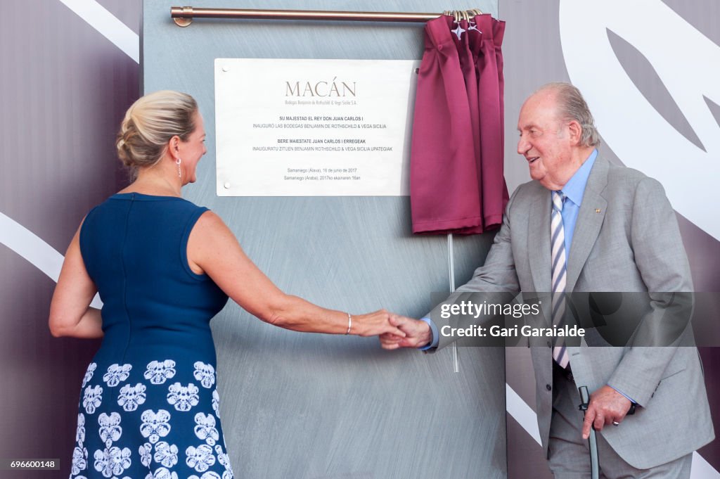 King Juan Carlos Inaugurates Macan Winery