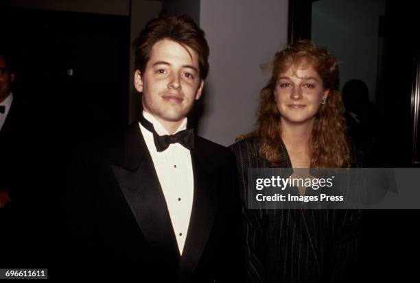 Matthew Broderick and Helen Hunt circa 1988 in New York City.