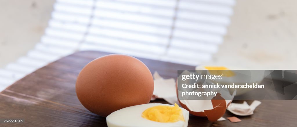 Hard boiled eggs.