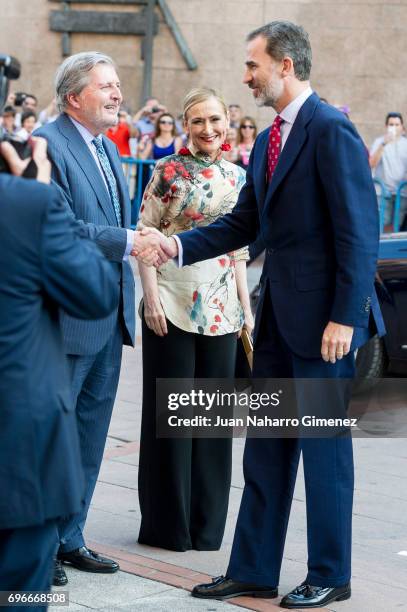 King Felipe VI of Spain attends Bullfights at Las Ventas Bullring on June 16, 2017 in Madrid, Spain.