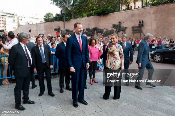 King Felipe VI of Spain attends Bullfights at Las Ventas Bullring on June 16, 2017 in Madrid, Spain.