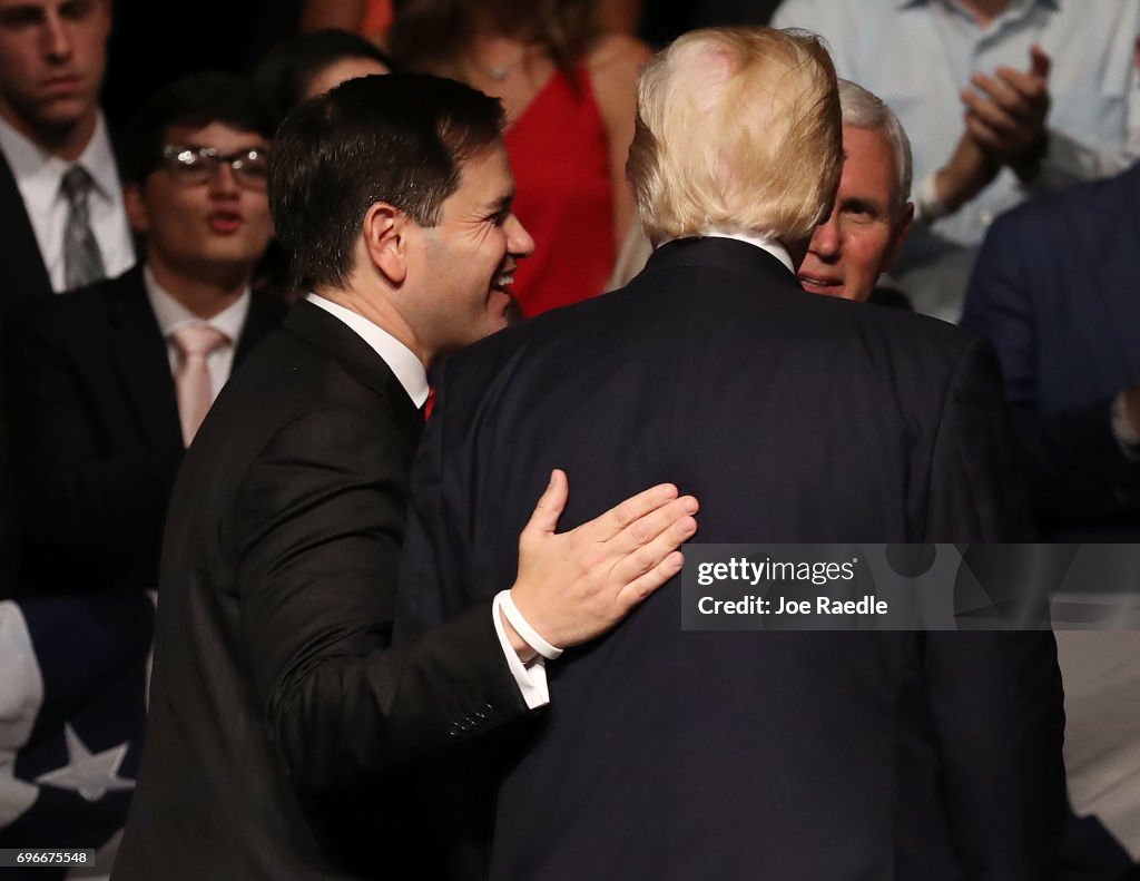 President Trump Delivers Remarks On US-Cuba Relations In Miami