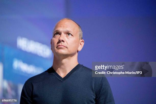 Tony Fadell Inventor of the iPod and Founder and former CEO of Nest attends a conference during Viva Technology at Parc des Expositions Porte de...