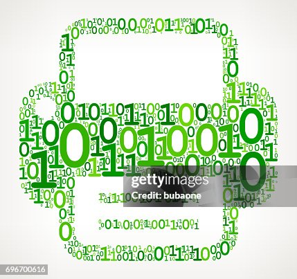 Printer Binary Code Zero One Vector Illustration Printer Binary Code Zero One Vector Illustration
