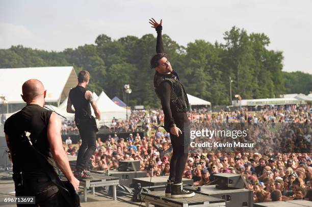 Davey Havok of AFI performs onstage during the 2017 Firefly Music Festival on June 16, 2017 in Dover, Delaware.