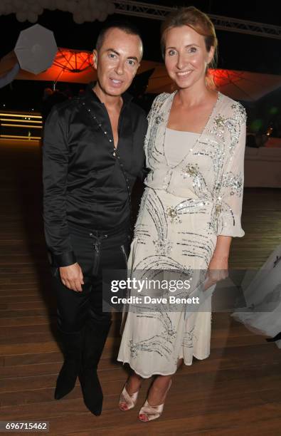 Julien Macdonald and Anna Nasobina attend a charity gala evening and performance of the play "A Life-Long Pas" in honour of Rudolf Nureyev and Dame...