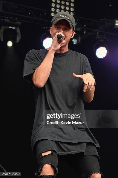 Fififly Rapper Rapper NF performs onstage during the 2017 Firefly Music Festival on ...