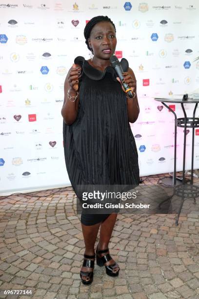 Dr. Auma Obama, sister of Barack Obama during the 2nd I'm Living Charity Golf Cup at Golfclub Beuerberg on June 16, 2017 in Penzberg, Germany. The...