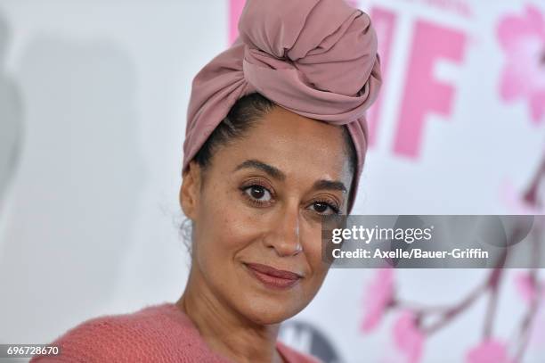 Actress Tracee Ellis Ross arrives at Women In Film 2017 Crystal + Lucy Awards at The Beverly Hilton Hotel on June 13, 2017 in Beverly Hills,...