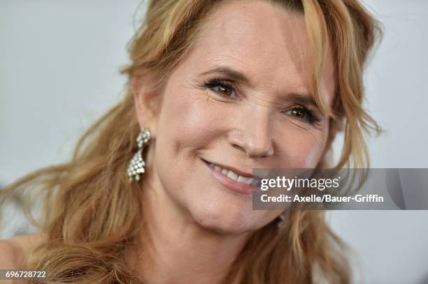 Actress Lea Thompson arrives at Women In Film 2017 Crystal + Lucy Awards at The Beverly Hilton Hotel on June 13, 2017 in Beverly Hills, California.