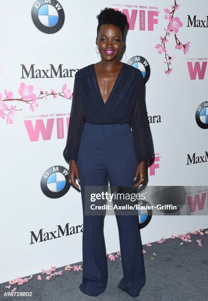 Actress Lupita Nyong'o arrives at Women In Film 2017 Crystal + Lucy Awards at The Beverly Hilton Hotel on June 13, 2017 in Beverly Hills, California.