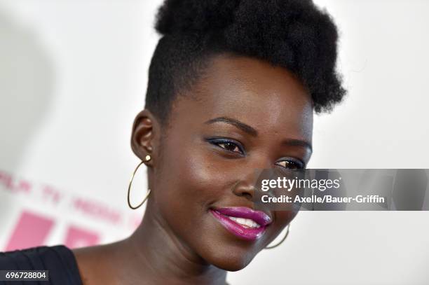 Actress Lupita Nyong'o arrives at Women In Film 2017 Crystal + Lucy Awards at The Beverly Hilton Hotel on June 13, 2017 in Beverly Hills, California.