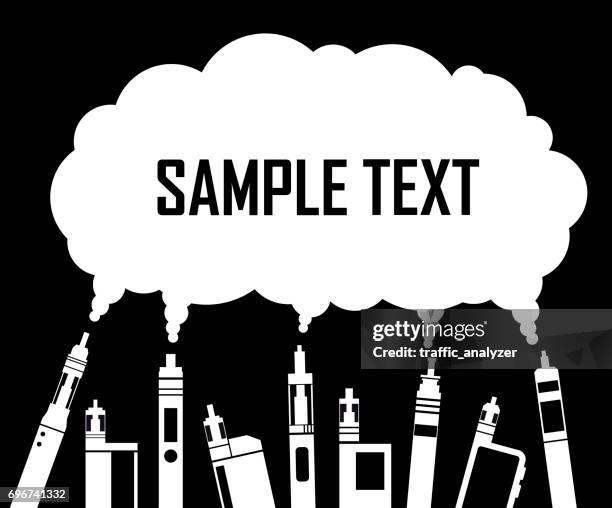 vaporizers - smoke trail stock illustrations