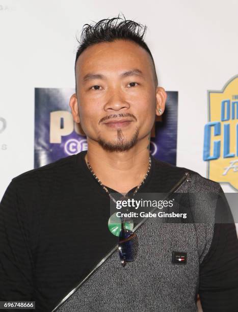 World Series of Poker Champion Qui Nguyen attends the Raising the Stakes Celebrity Charity Poker Tournament benefiting the One Step Closer Foundation...