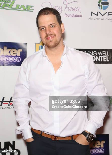 Professional poker player Noah Schwartz attends the Raising the Stakes Celebrity Charity Poker Tournament benefiting the One Step Closer Foundation...