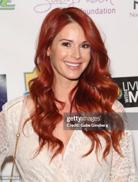 Model Jaime Edmondson-Longoria attends the Raising the Stakes Celebrity Charity Poker Tournament benefiting the One Step Closer Foundation at Planet...