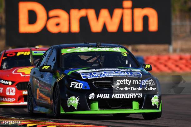 Cameron McConville drives the LD Motorsport Holden Commodore VF during practice 3 for the Darwin Triple Crown, which is part of the Supercars...