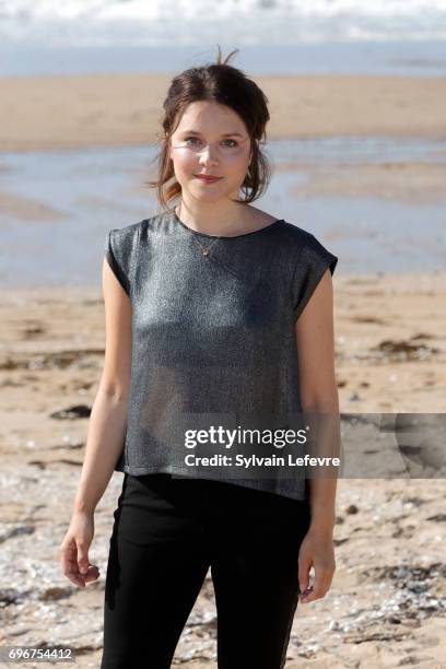 Audrey Bastien attends "L'ame du tigre" photocall during 3rd day of the 31st Cabourg Film Festival on June 16, 2017 in Cabourg, France.