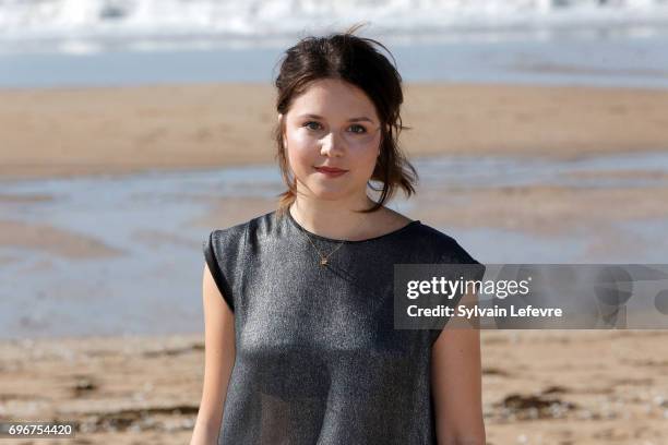 Audrey Bastien attends "L'ame du tigre" photocall during 3rd day of the 31st Cabourg Film Festival on June 16, 2017 in Cabourg, France.