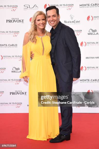 Katherine Kelly Lang and Dominique Zoida attend the 57th Monte Carlo TV Festival Opening Ceremony on June 16, 2017 in Monte-Carlo, Monaco.